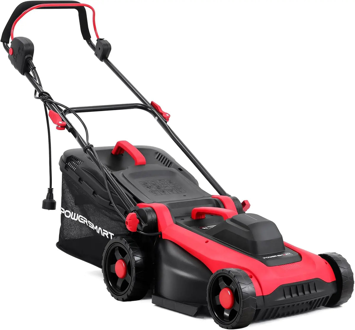 PowerSmart Corded Electric Lawn Mower - 14 Inch, 12.5 Amp, Ergonomic Handle