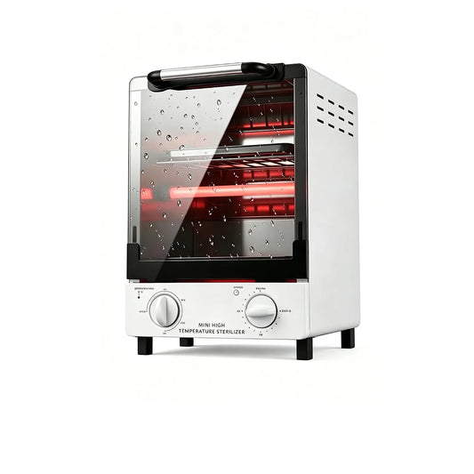 High Temperature Sterilizer - Large Capacity Dry Heat Stainless Steel Sterilizer with Temp and Timer Control, Max timing 60min, Max temperature 250℃