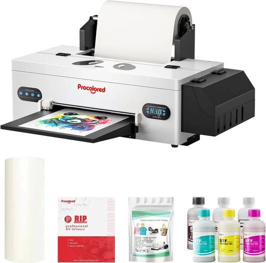 Procolored F13 Panda DTF Printer A3 L1800 Transfer Printing Machine T-Shirt Direct to Film - White Ink Circulation and Semi-Automatic Cleaning