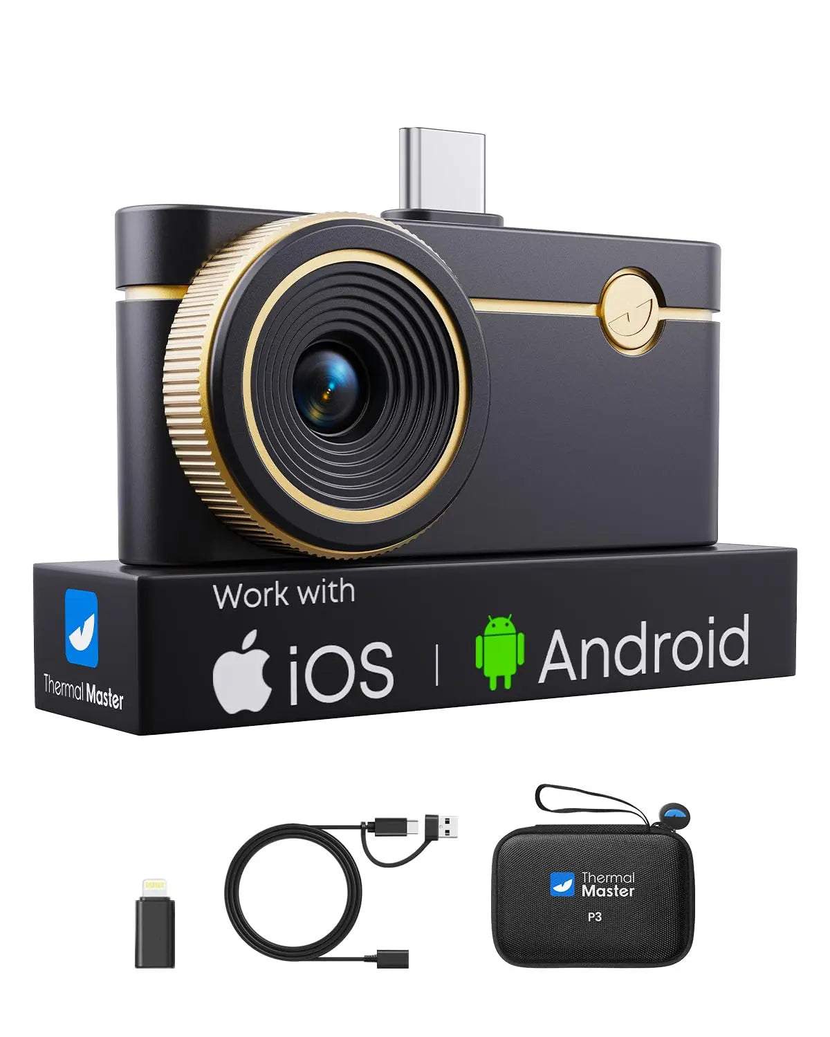 Thermal Master P3 Thermal Camera for iPhone & Android - Manual Macro Lens