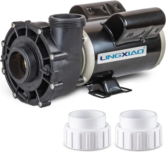 SPA Pump - 2 Speed Hot Tub SPA Pump, 1.5HP LX SPA Motor, 115V, 2Port, 48 Frame, Model: 48WUA1001C-II