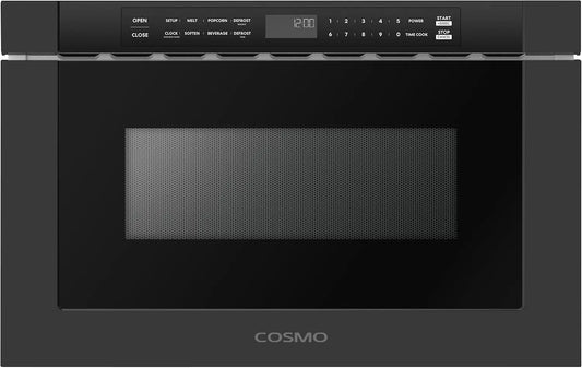 24 Inch Haven Collection 1.2 Cu. Ft. Built-in Microwave Drawer - Matte Black