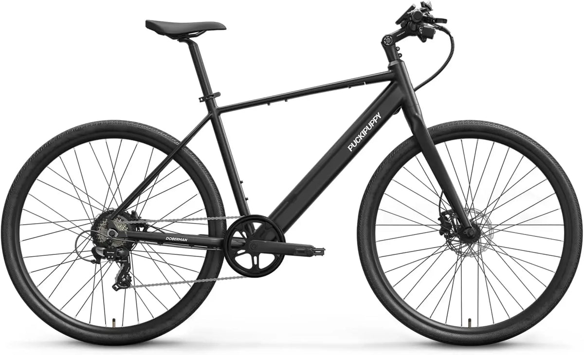 PUCKIPUPPY Electric Bike for Adults - 28 Inch Electric Bicycle with 360Wh Energy Battery, 42lb Air-Light Aluminum Ebike with Torque Sensor, 7 Speed