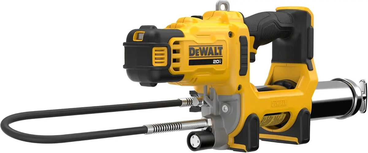 DEWALT Grease Gun 20V Max Cordless 10 - 000 PSI Variable 2-Speed Electric Grease Gun with 47 Inch Hose and LED Light, Tool Only, DCGG581B