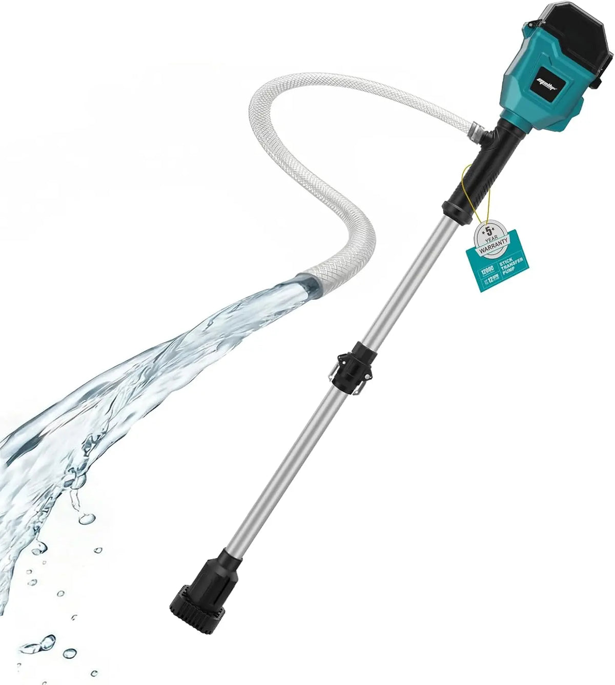 Cordless Stick Water Transfer Pump Compatible - With Makita 18v Battery