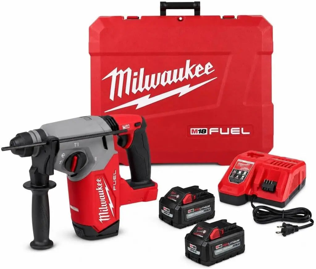 Milwaukee M18 FUEL Rotary Hammer 1 Inch SDS Plus Kit 2912-22