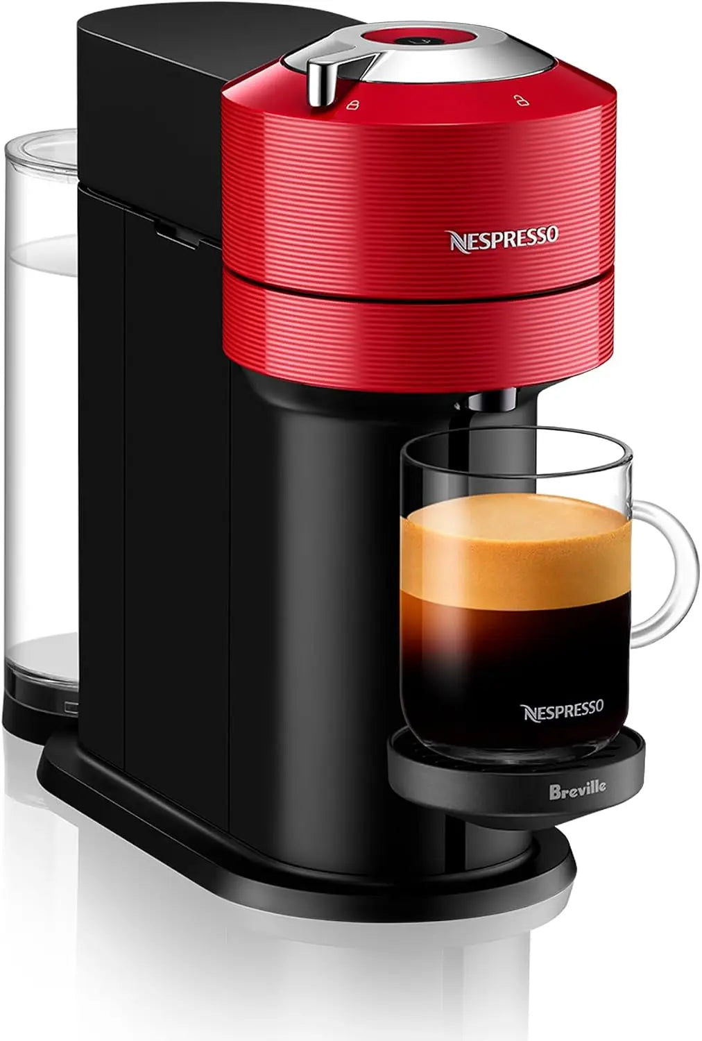 Nespresso Vertuo Next Coffee and Espresso Machine by Breville - Cherry Red, 1.1 Liters