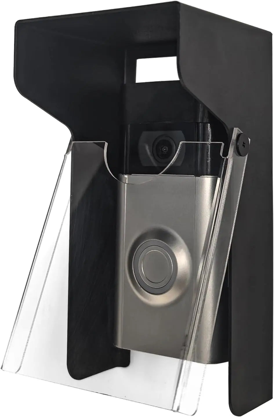 Flip Video Metal Doorbell Rain Cover Sun Shield Hood Plate - Weather Protection Cover Compatible for most doorbells
