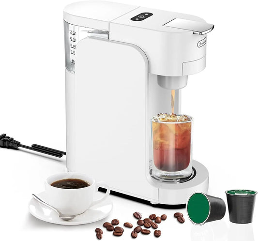 Mini Espresso Machine - Capsule Coffee, Smart Dual Mode for K-Cup Capsules