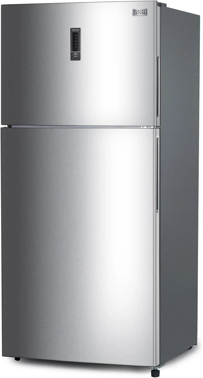 BLACK+DECKER 16.4 Cu. Ft. Top Mount Refrigerator - BR1640KS, Stainless Look