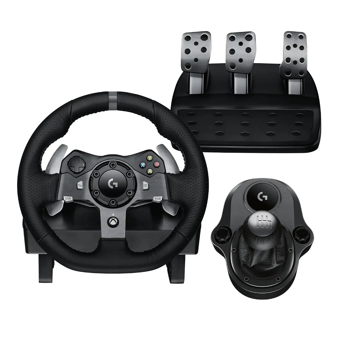 Logitech G920 Driving Force Racing Wheel and Pedals - Force Feedback + Logitech G Driving Force Shifter, Xbox Series X
