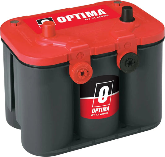 OPTIMA Batteries High Performance 34/78 RedTop Sealed AGM Car - Truck, and SUV Starting Battery, 800 CCA, Dual SAE and GM Terminals, Maintenance Free