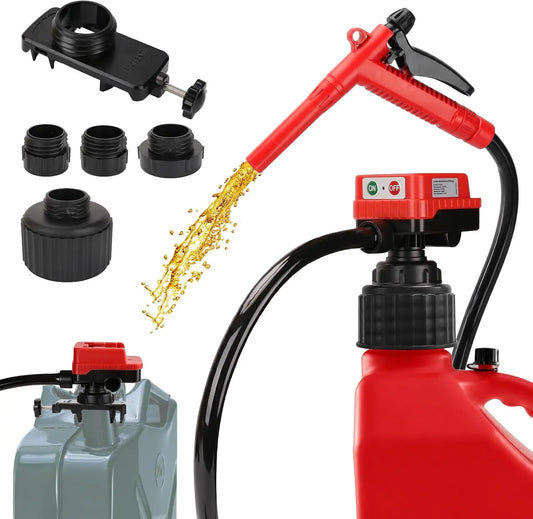 4.5GPM Cordless Fuel Transfer Pump with 51 Inch PVC hose - Bare Tool