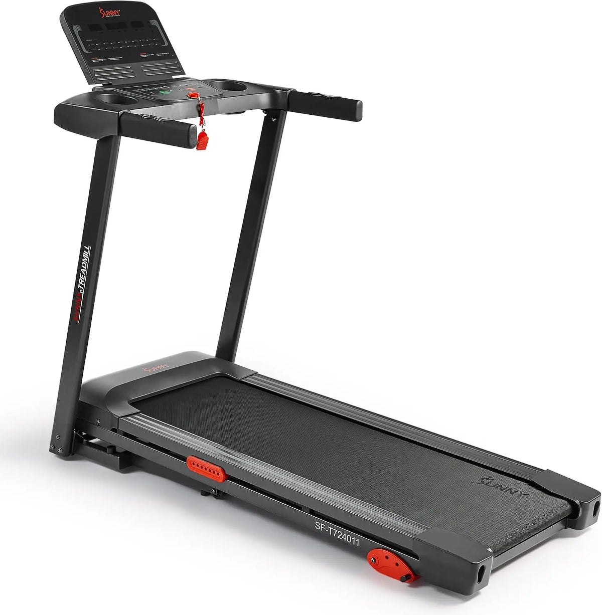 Sunny - Health & Fitness Smart Wi-Fi Treadmill w/Shock Absorption