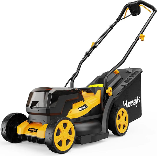40V Cordless Lawn Mower Compatible - With Dewalt 2x20V Max Battery