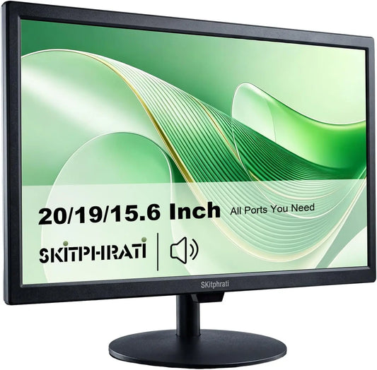 SKitphrati 19 Inch Pieces & CCTV Monitor - 1440x900, HDMI/VGA/AV/BNC, Speakers