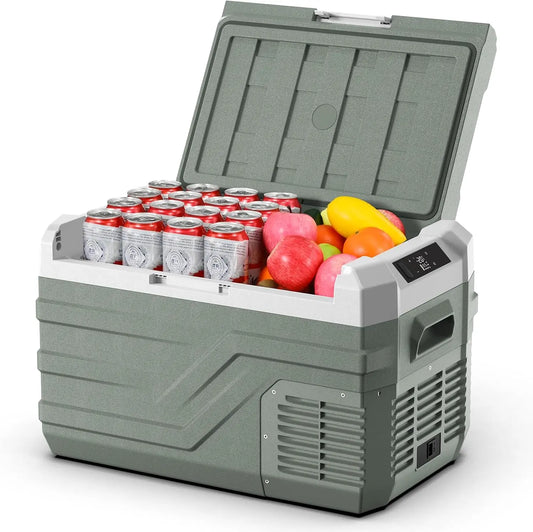 Alpicool Car Refrigerator 12 Volt Refrigerator 28 Quart Portable Freezer 12V Car Fridge Portable Fridge Freezer 12/24V DC 110~240 Volt AC for Truck RV