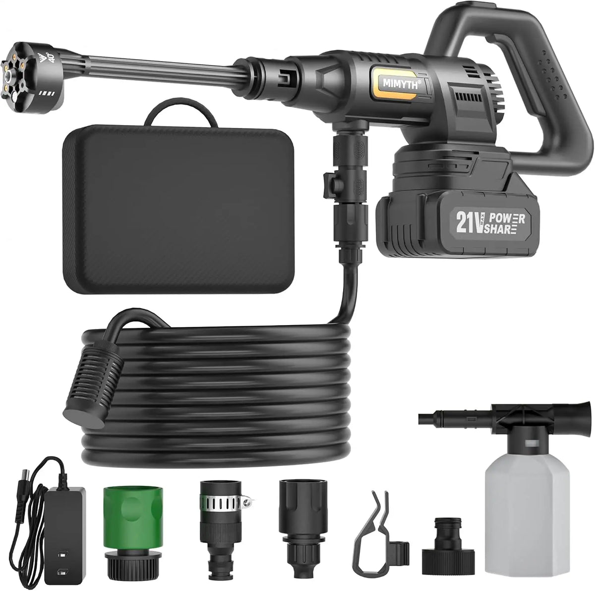 Cordless Pressure Washer Battery Powered; - 1650PSI Brushless Power Washer