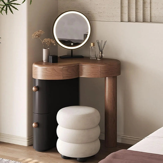Makeup Table with Mirror and Lights - Dressing Table with Drawers