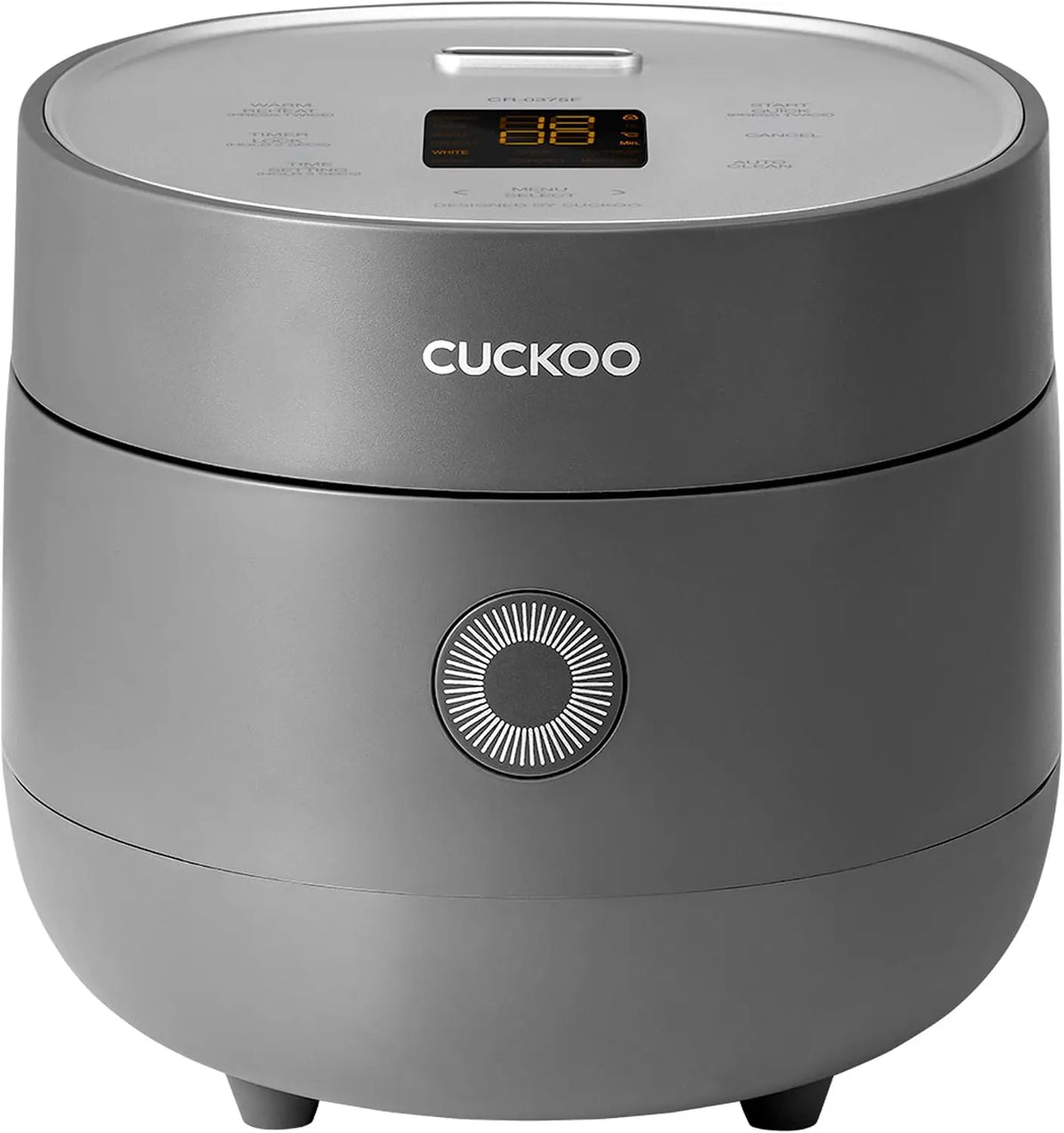 CUCKOO Micom Fuzzy Logic Rice Cooker - 6-Cup Cooked, Gray, CR-0375FG