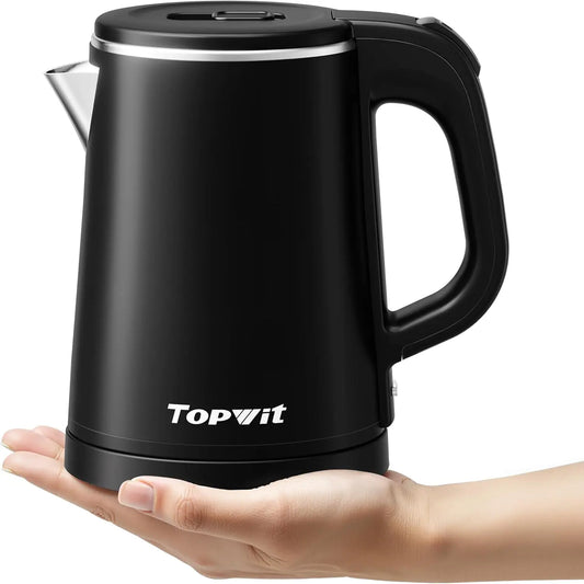 TOPWIT 0.8L Small Electric Kettle - Portable Travel Kettle, Stainless Steel