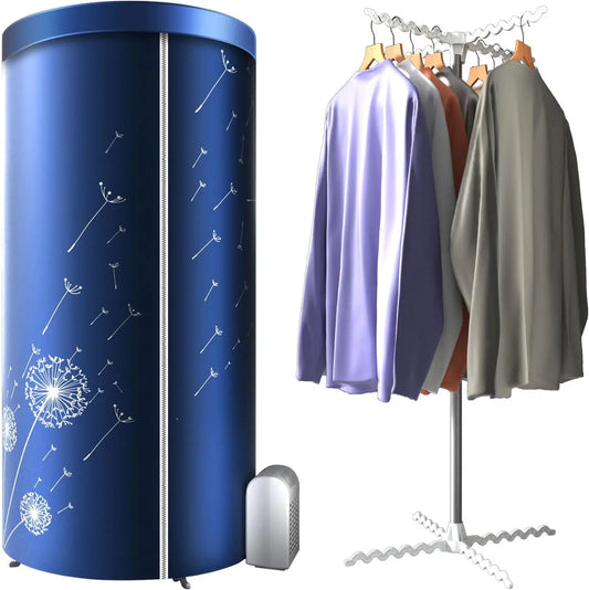 Portable Dryer - 46 Inch-1000W Portable Clothes Dryer for Apartments, Portable Dryers Machine with Storage Bag, Mini Clothes Dryers for Travel, Home
