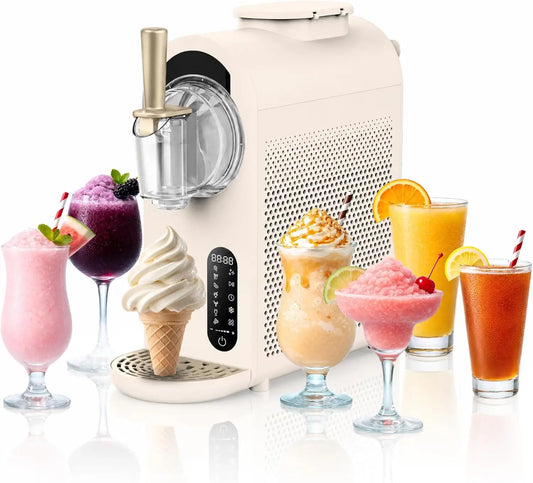 Whynter 7-in-1 Soft Serve Ice Cream Slushy Machine - 1.6 Qt, Compressor