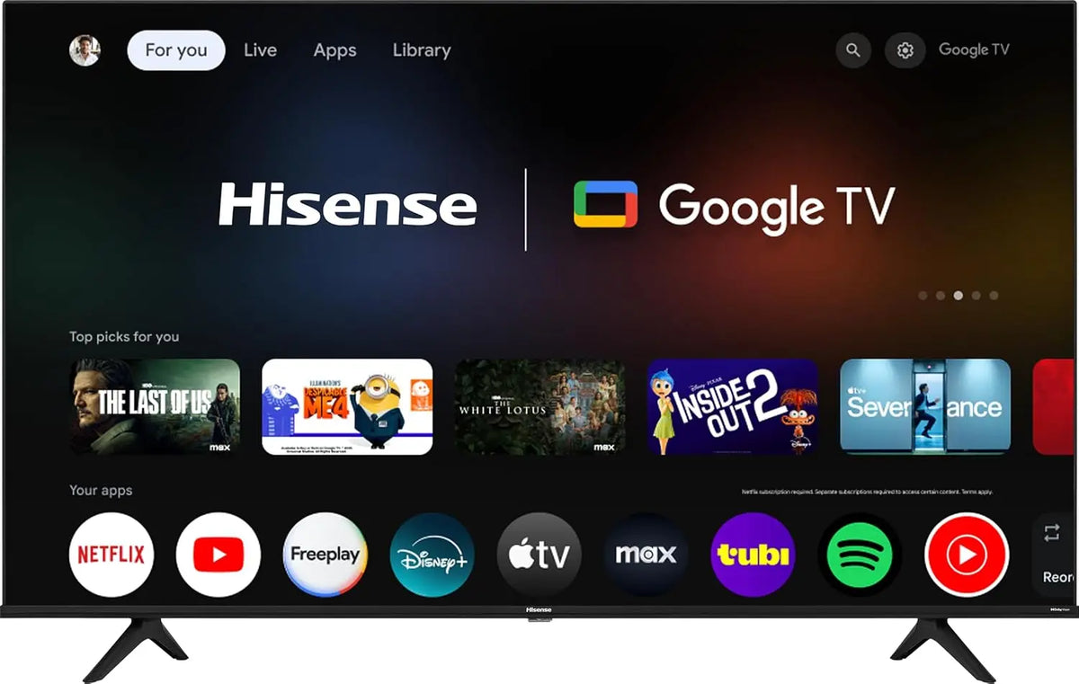 Hisense 50-Inch Class A6 Series 4K UHD Smart Google TV with Alexa Compatibility - Dolby Vision HDR, DTS Virtual X, Sports & Game Modes, Voice Remote