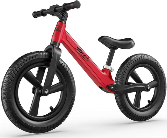 Ridego 14 Inch Balance Bike for Kids 3-6 Year Old - Kids Bike with Adjustable Seat, Push Bicycle with Air Rubber Tires，Ride-on Toys Birthday Gift