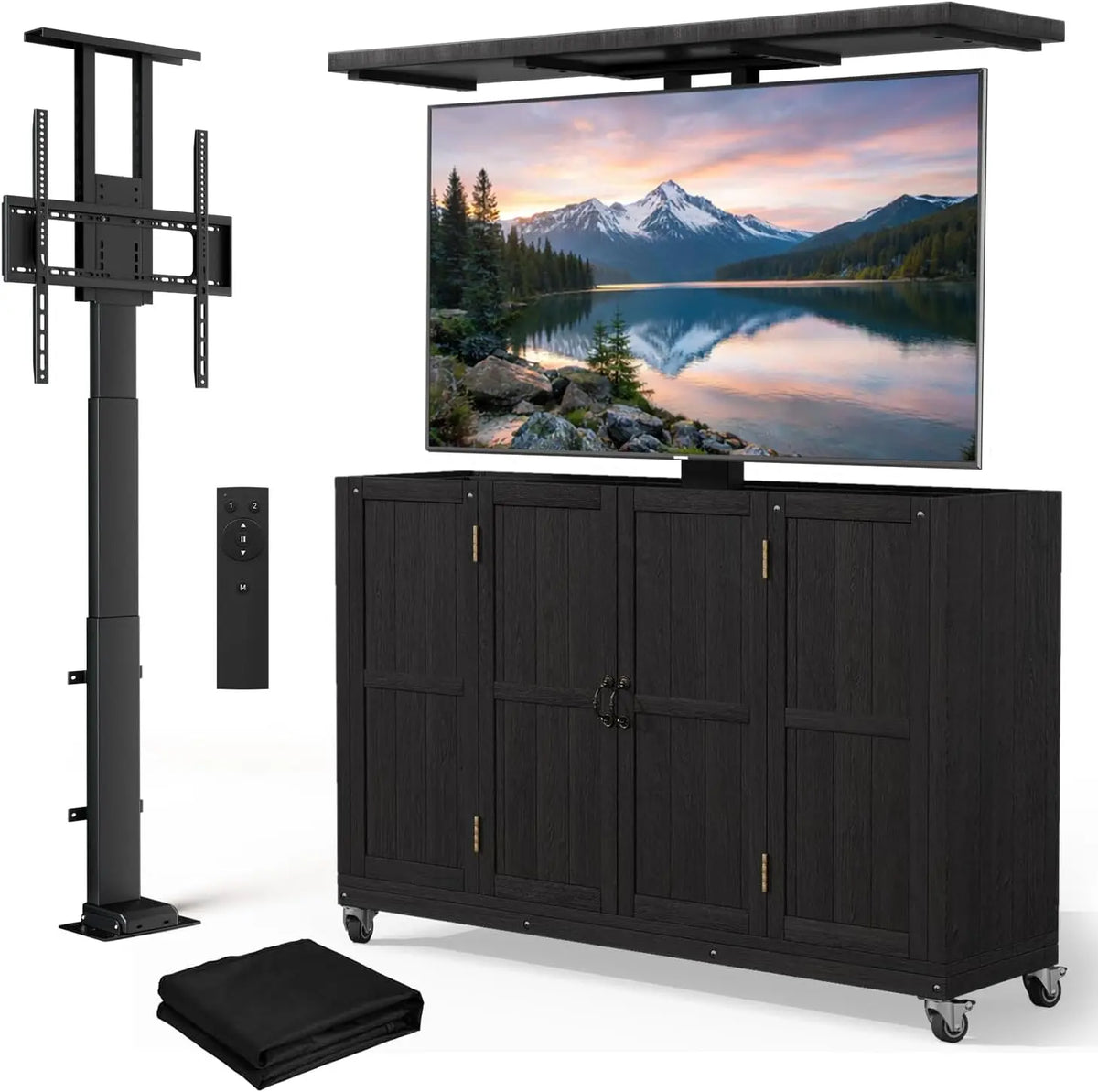 Haddockway Modern Electric TV Lift Cabinet for 32 - 65TVs, Indoor&Outdoor Use