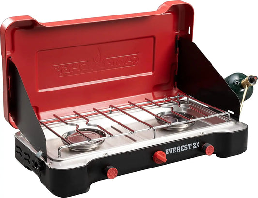 Camp Chef Everest 2X 2-Burner Portable Camping Stove - 40, 000 BTUs, Propane