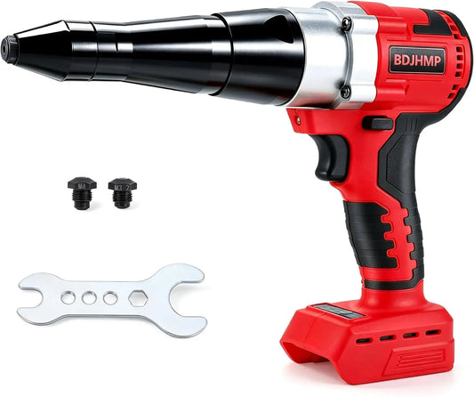 Cordless Rivet Gun Tool for Milwaukee M18 18V Battery - Red