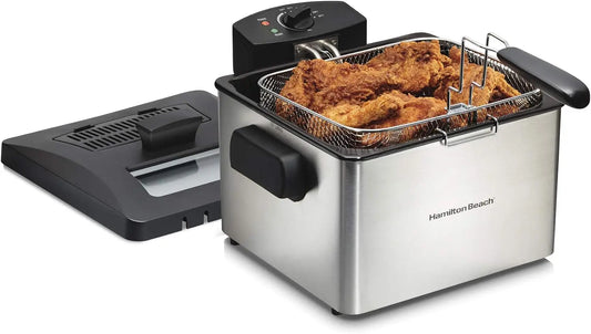 Hamilton Beach 5 Liter Professional Style Electric Deep Fryer - With Basket