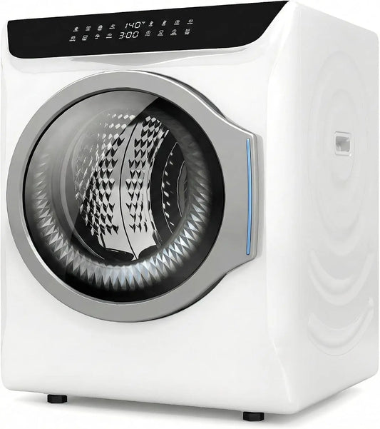 Auertech 2.8 Cu. Ft. Portable Dryers for Laundry - Compact Clothes Dryer with Stainless Steel Tub & Boot Dryer, 1400W Dryer Machine, Dorm, RV, White