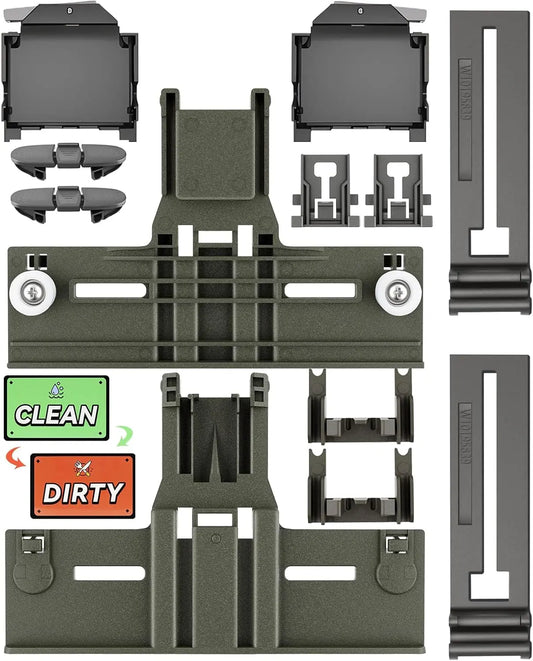 W10350376 W10350374 Dishwasher Top Rack Parts and W10320664/5 Housing Compatible - Kenmore Dishwasher Parts, 13 Pack