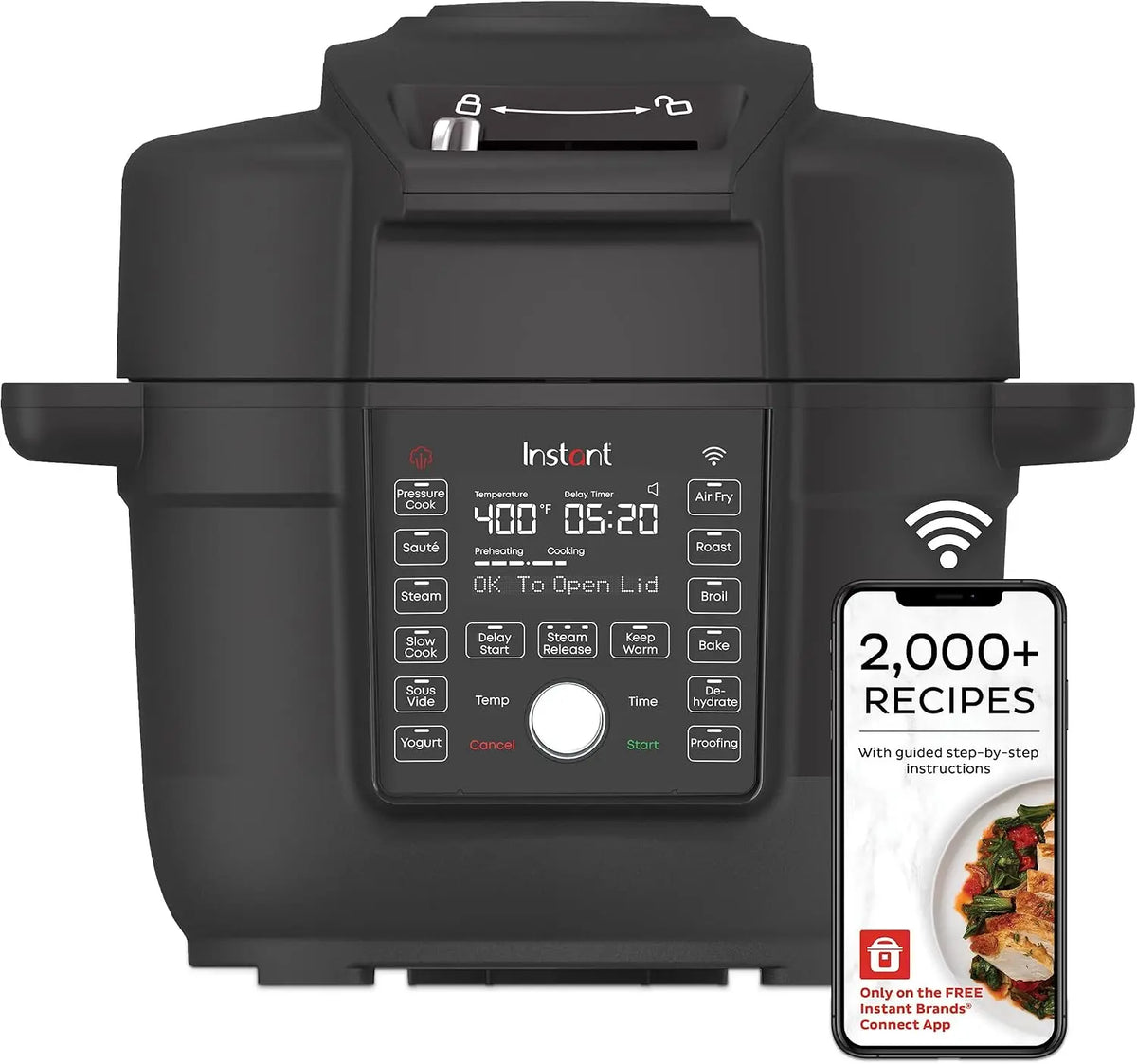 InstantPot Duo Crisp 6.5Qt 13-in-1 Pressure Cooker Air Fryer Wifi