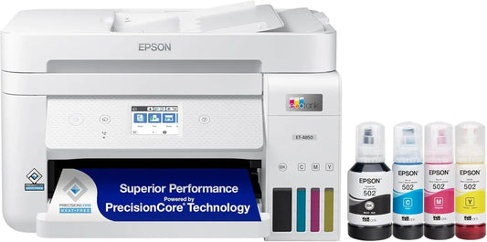 Epson - EcoTank ET-4850 Wireless Color All-in-One Supertank Printer - Black