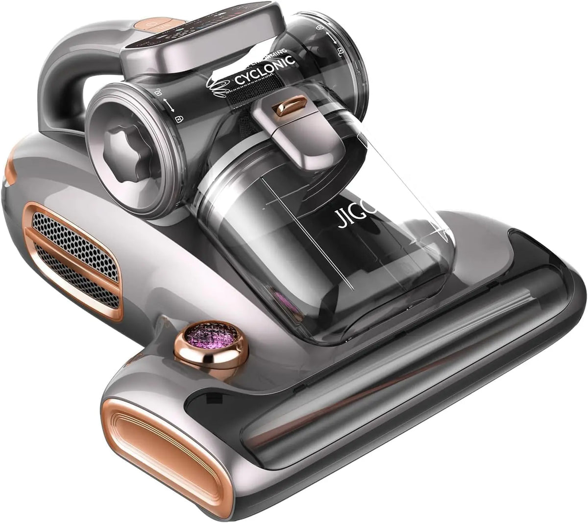 JIGOO T600 Bed Mattress Vacuum Cleaner with UV-C Light - 15Kpa Suction, 700W