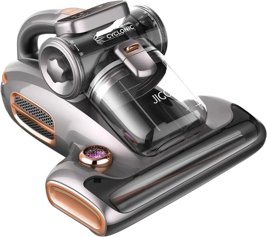 JIGOO T600 Bed Mattress Vacuum Cleaner with UV-C Light - 15Kpa Suction, 700W