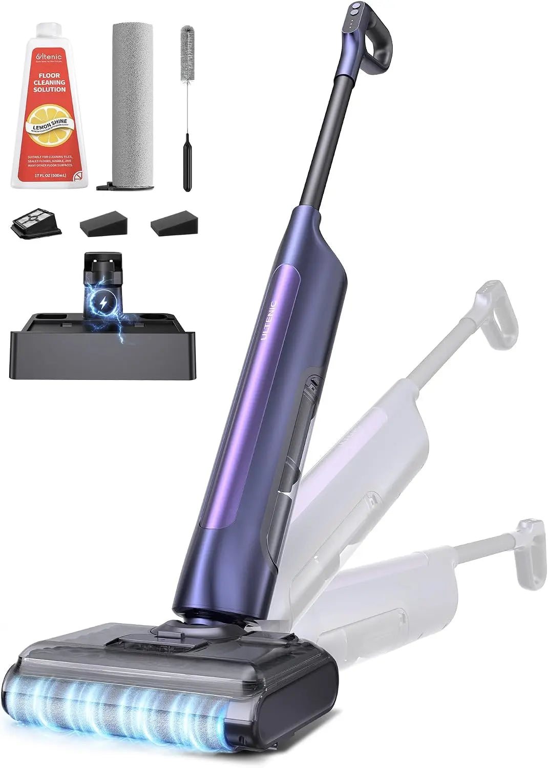 Ultenic Cordless Vacuum Mop Combo - Wet Dry Vacuum Cleaner, Purple