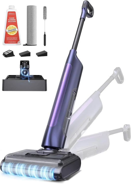 Ultenic Cordless Vacuum Mop Combo - Wet Dry Vacuum Cleaner, Purple