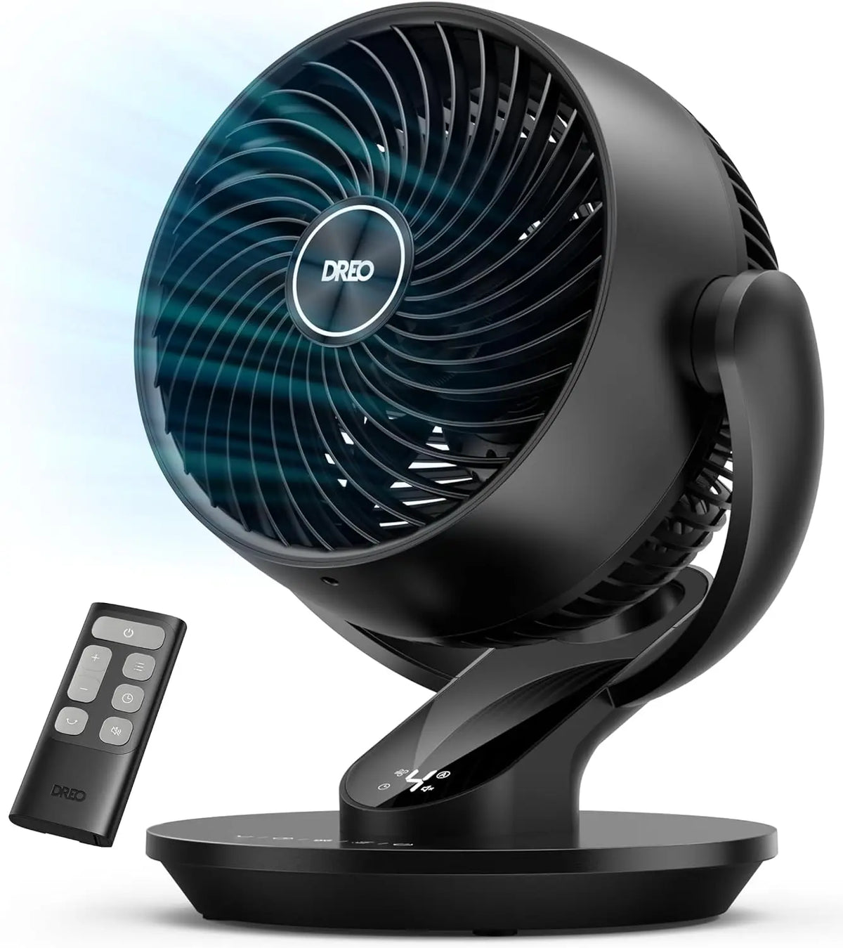 DREO Fan for Bedroom - 13-Inch Oscillating Table Air Circulator Fan for Whole Room, 120° Tilt Adjustment, 25dB Ultra-Quiet, 75ft Airflow, Office