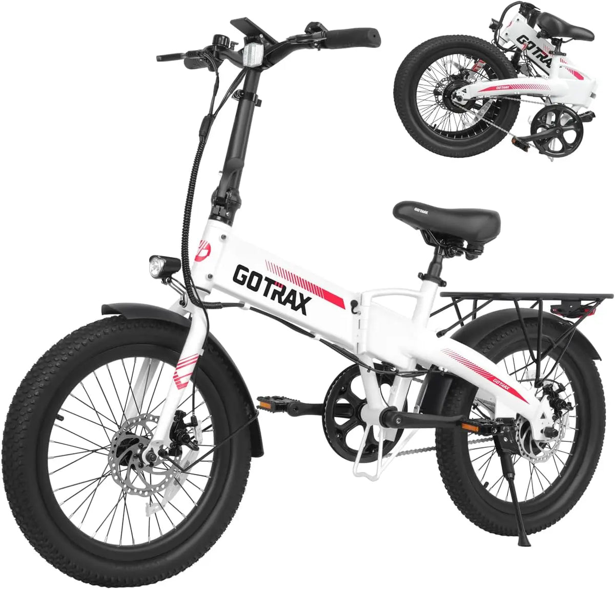 Gotrax R1 20 Inch Folding Electric Bike for Adults - Max 40 Miles & 20Mph Speed