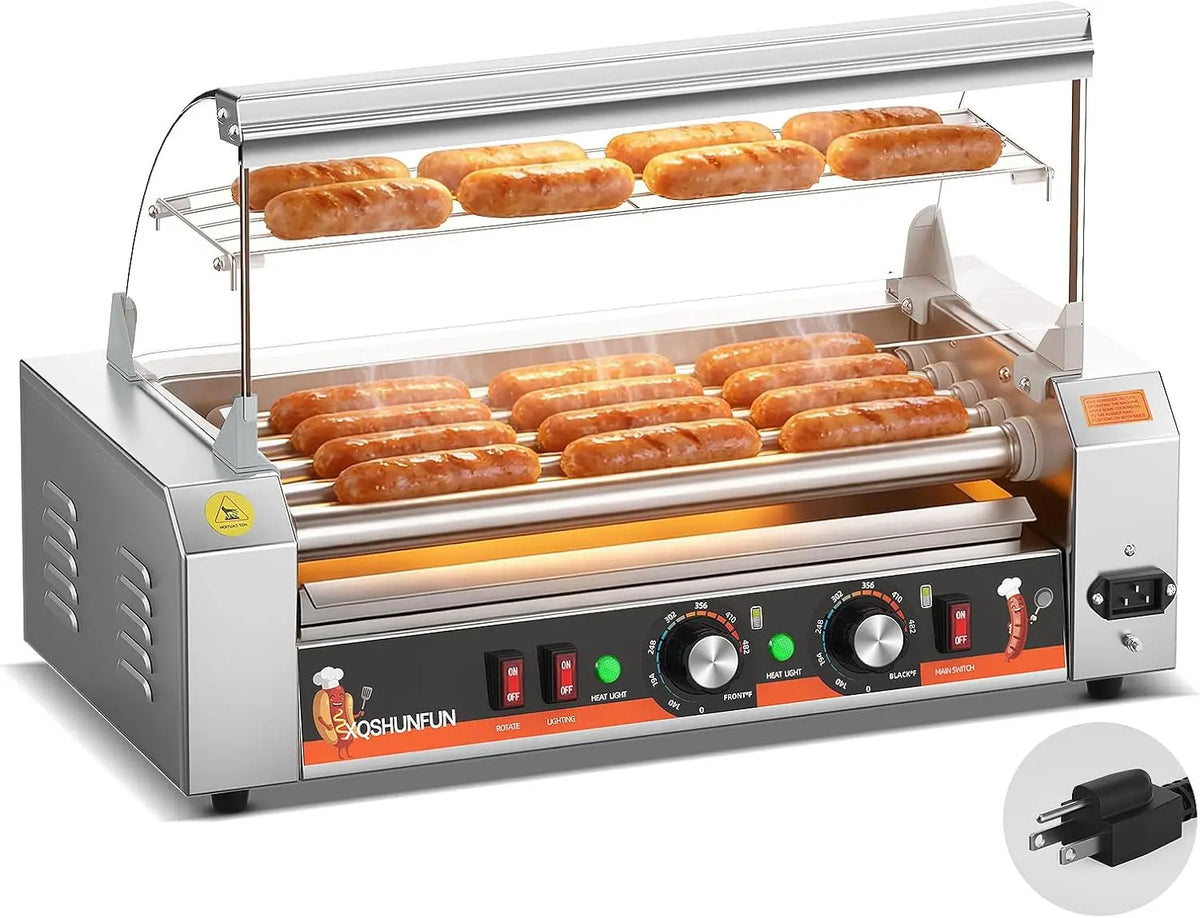 Commercial Hot Dog Roller Machine - 5 Rollers