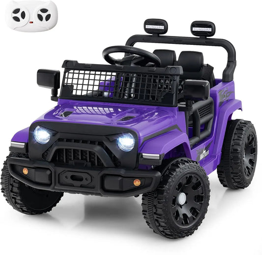 Costzon Kids Ride on Car Truck - Electric Vehicle, Purple, 34 Inch × 23 Inch × 21 Inch