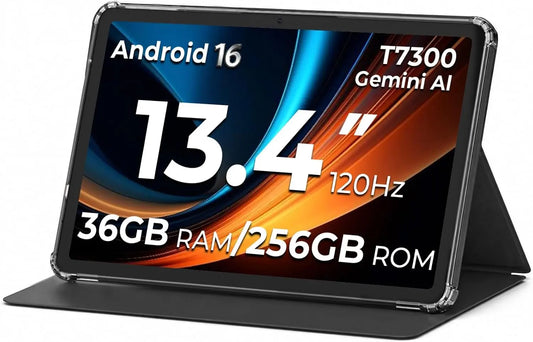 HNVHNV 13.4 Inch Android 16 Tablet with Gemini AI - T7300 Octa-Core