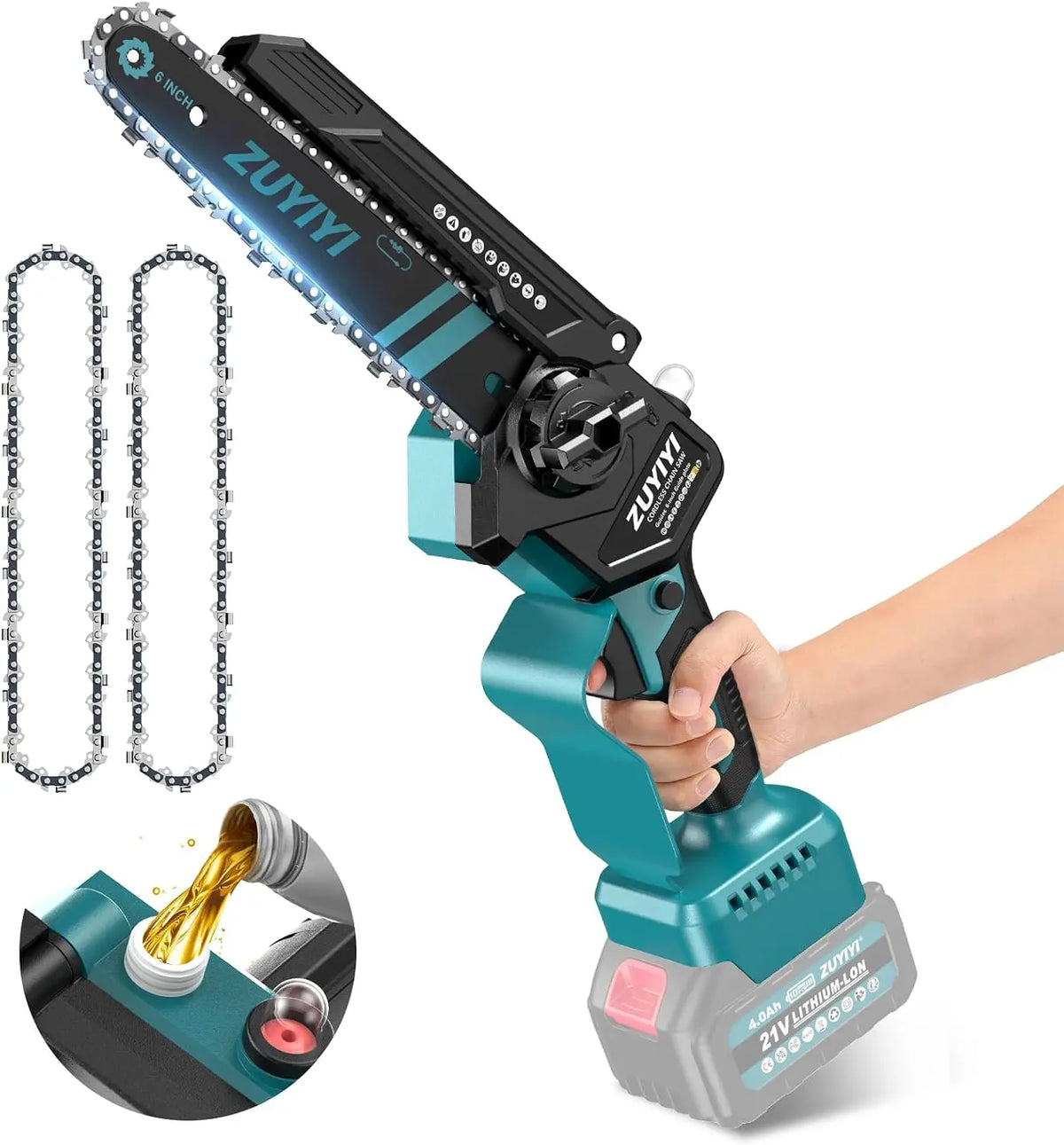 6 Inch Cordless Mini Chainsaw for Makita 18V Battery - Electric Chain Saw