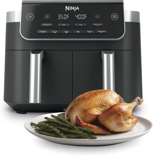 Ninja DualZone Air Fryer - 8 Qt, 6-in-1, Gray, DZ801