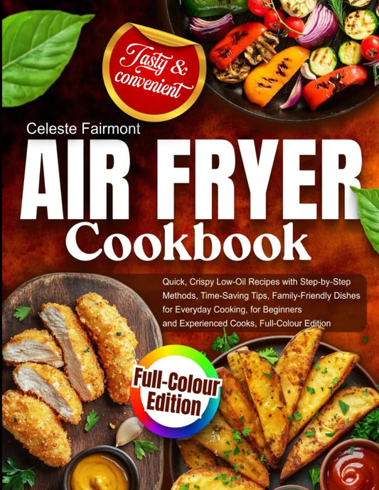Air Fryer Cookbook: Quick - Crispy Low-Oil Recipes in Metric with Step-by-Step Methods, Time-Saving Tips, Family-Friendly Dishes for Everyday Cooking