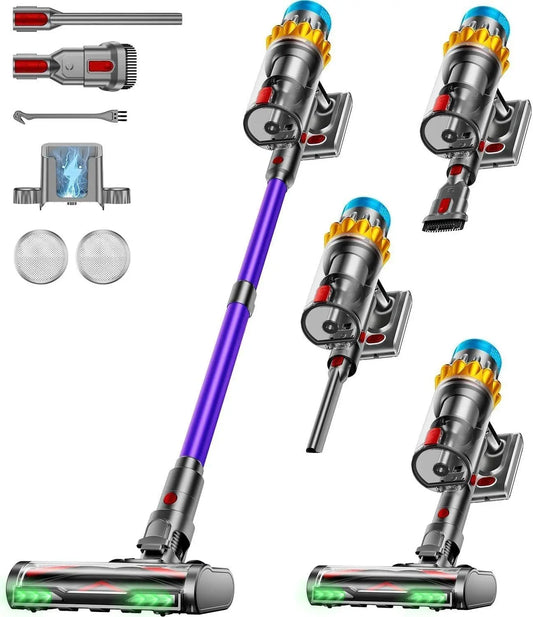 Cordless Vacuum Cleaner - 650W 60KPA 70Min Vacuum Cleaners for Home